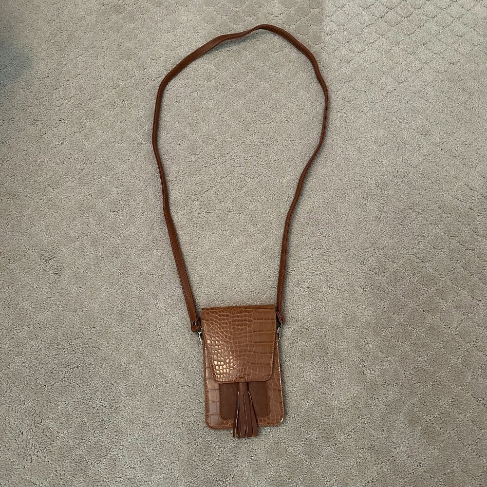 Tan Leather Crossbody Purse